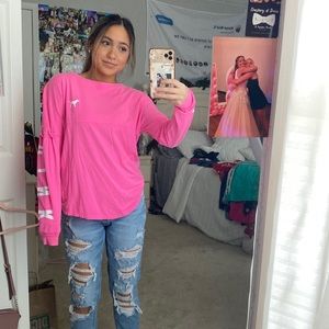 Size XS long sleeve from pink